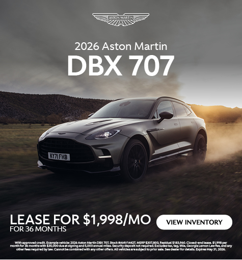 Special offer on 2026 Aston Martin DBX 2026 Aston Martin DBX 707